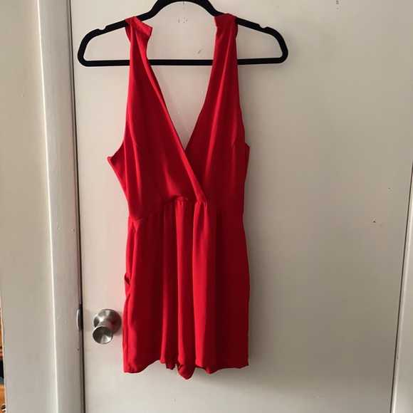 Express Red Romper - Picture 3 of 3